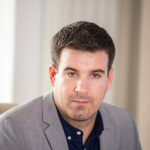 portrait of businessman in conference room looking away